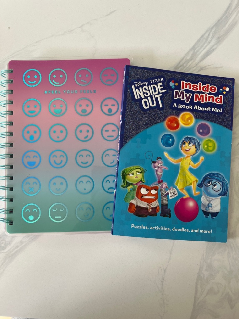Feel Your Feels Spiral Journal + Disney Pixar Inside Out Activity Book